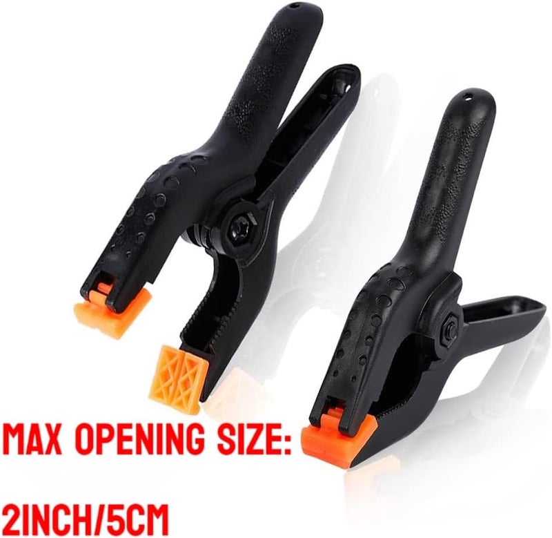 FRICHOM 10 PCS 4.5 inch Professional Plastic Large Spring Clamps Heavy Duty for Crafts or Plastic Clips and Backdrop Clips Clamps for Backdrop Stand,Photography, Home Improvement and so on… - Image 5
